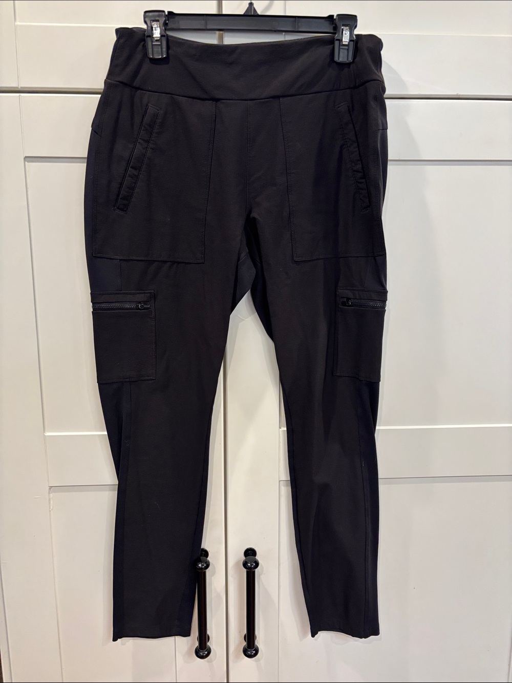Athleta Black Cargo Jogger Pants